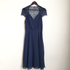 ASOS Tall Lace Detail Midi Dress